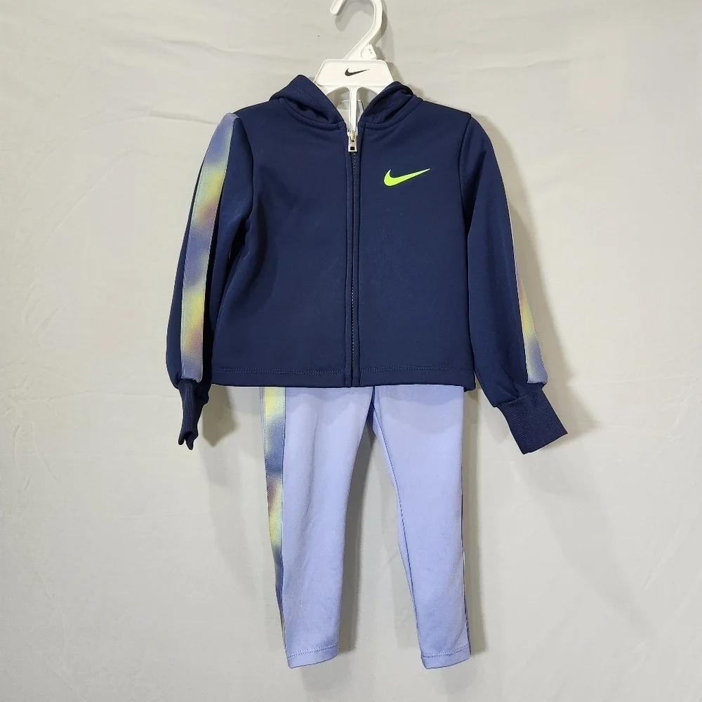 Nike Blue and Yellow Athletic Rashguard Set